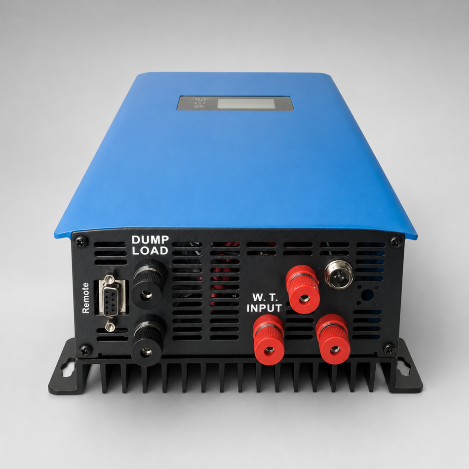 2000W 48V 3-phase AC wind power inverter with limiter sensor + dump load VDE – direct connection to 220 volts